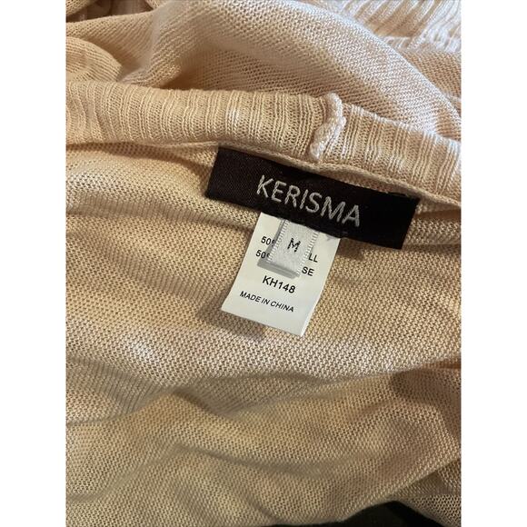 kerisma peach open front fly away lyocell cardigan Size M - Picture 4 of 5